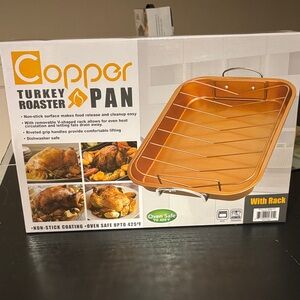 Copper Chef Non-Stick Roaster Pan with Rack